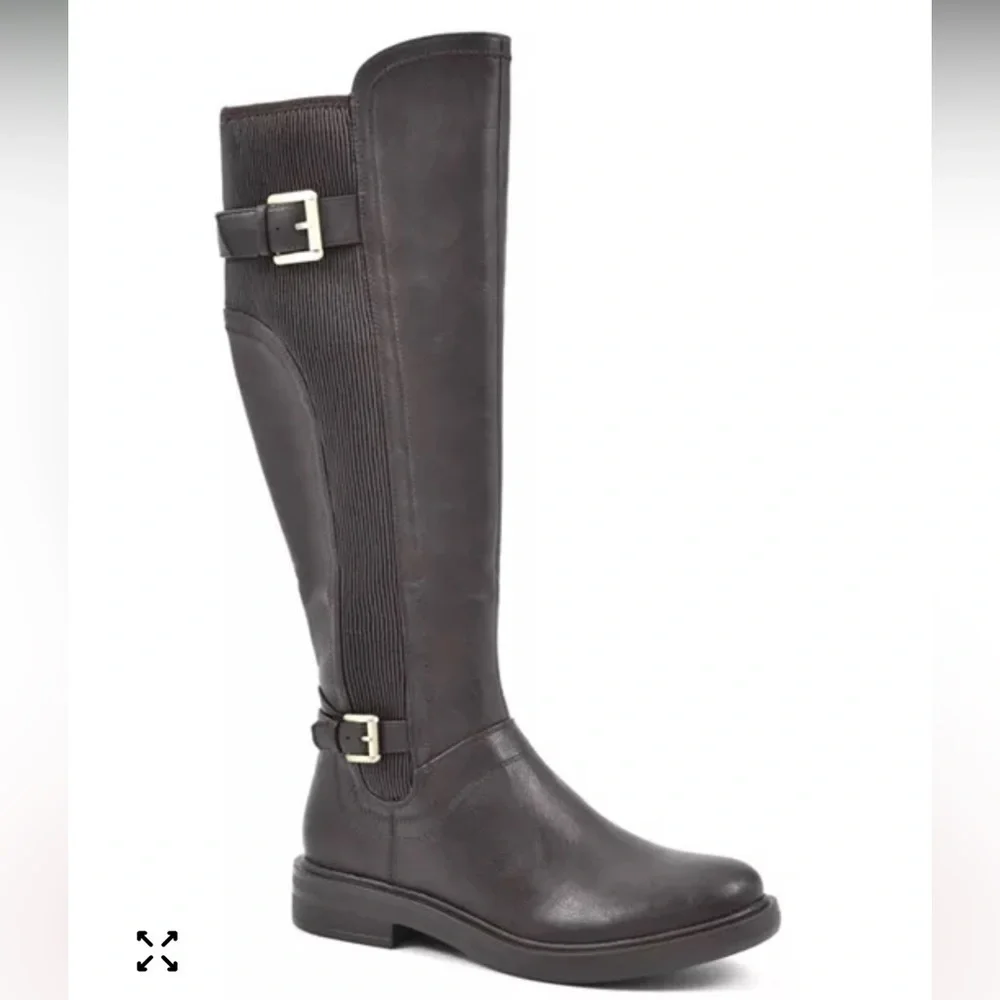 Women's White Mountain Meditate Regular Knee High Tall Boots Black Size 6.5
